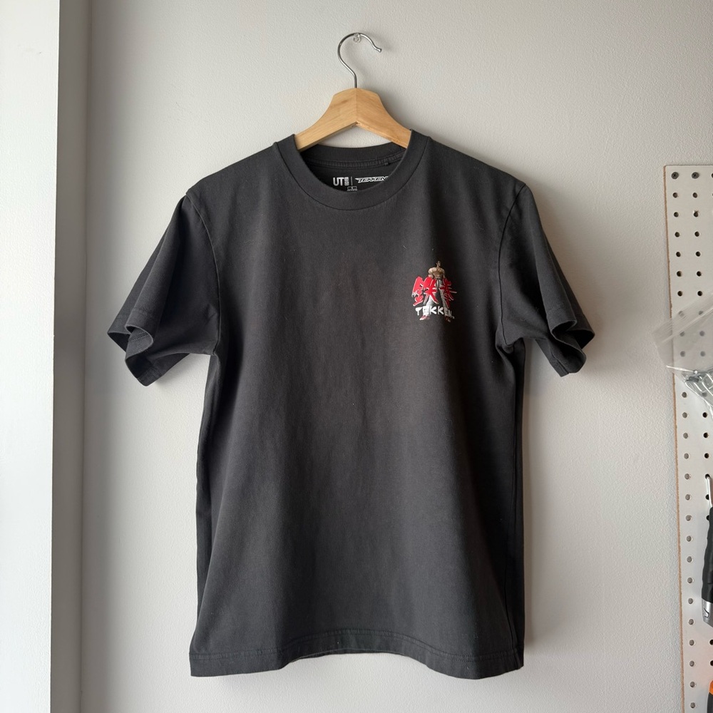 Uniqlo Black Tee with Red Graphic